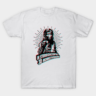 RETRO 3D GLASSES STYLE - Planet of the Apes T-Shirt